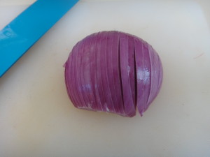 red onion cleaned