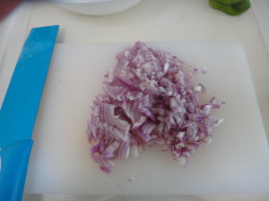 red onion diced