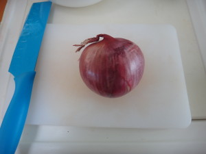 red onion half