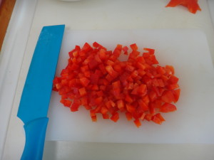 red pepper diced